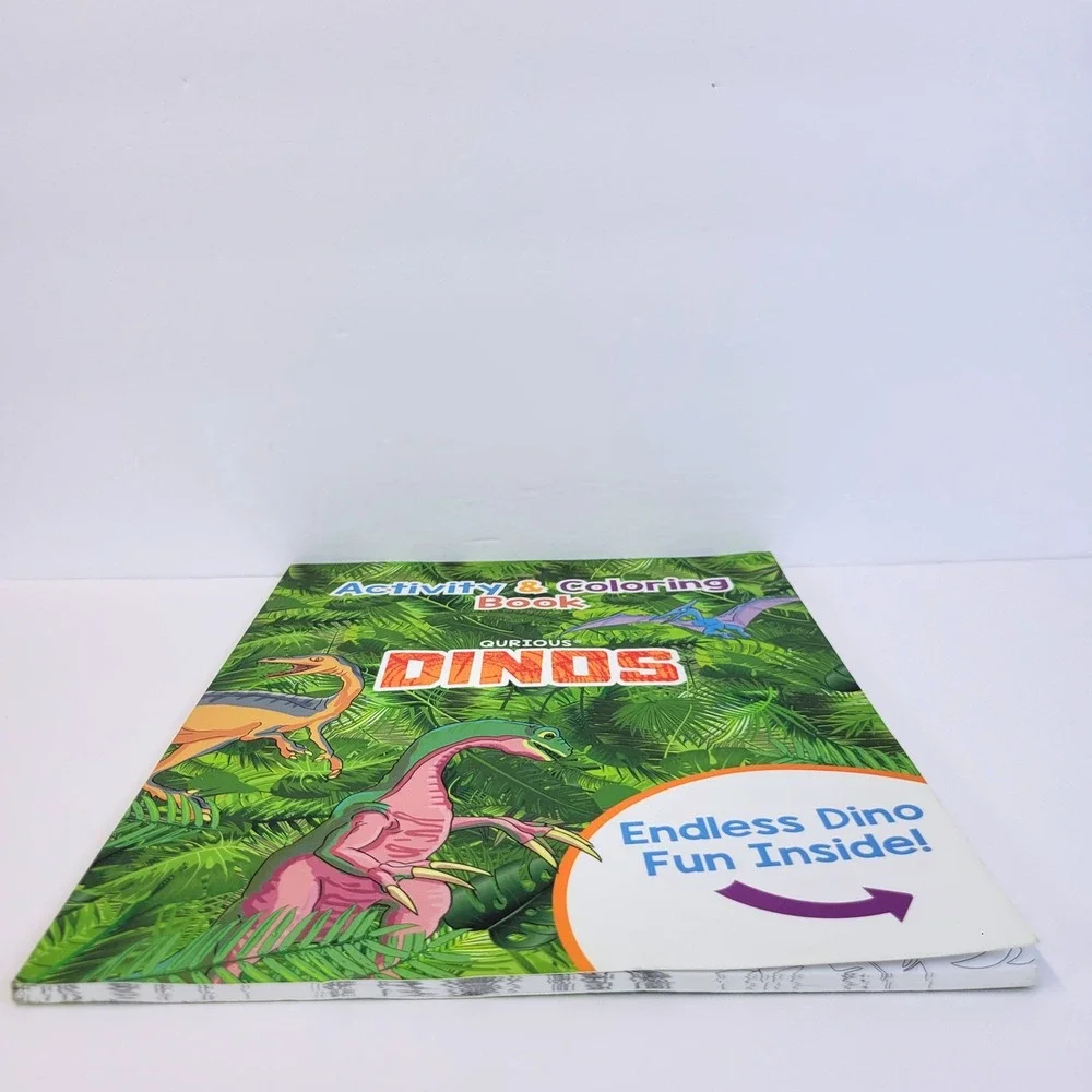 Qurious Dinos Activity & Coloring Book Dinosaur Jungle Paperback